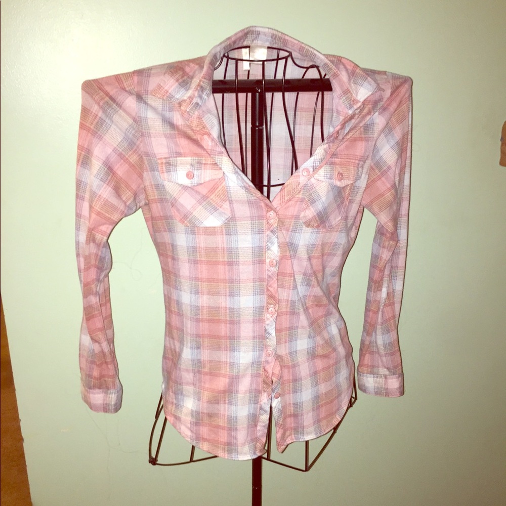 Long sleeved flannel shirt